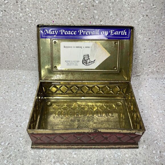 Antique Marke Teekanne Tin Tea Box Storage Canister Mid Century 50's Germany - Picture 10 of 15